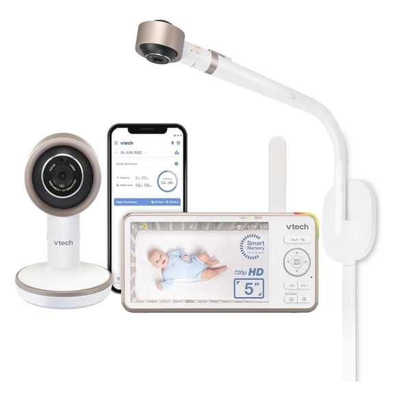VTech V-Care VC2105 1080p FHD Over-The Crib Mount Smart Baby Monitor - Picture 1 of 10